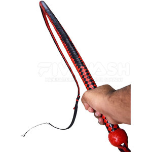 Látigo de Cuero Hecho a Mano, Cuero Genuino Resistente, Mango Fuerte, Diseño Flexible, Ideal para Entrenamiento y Práctica - Product Image 6