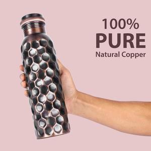 Botella de cobre Diamond, botella de cobre para uso a largo plazo, producto ecológico seguro para el medio ambiente, botella de cobre Green Earth, botella de cobre. - Product Image 3