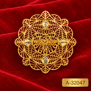 MOLL JEWELLERS Screw Shape Gold Plated Zinc Alloy Brooch with Red Crystal Rhinestone for Women <b>Wedding</b> Apparel <b>Accessory</b> A-32042 - Product Image 6