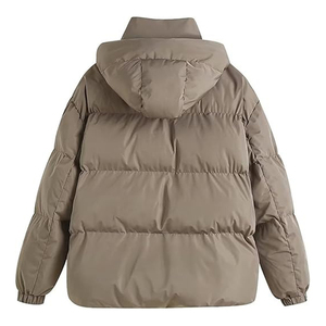 Chaqueta Acolchada con Capucha para Mujer, Abrigo de Invierno de Manga Larga, Grueso, de Color Sólido, Informal, con Relleno de Poliéster - Product Image 2