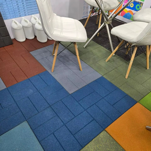 Carrelage de sécurité extérieur motif brique 25 mm - Product Image 1