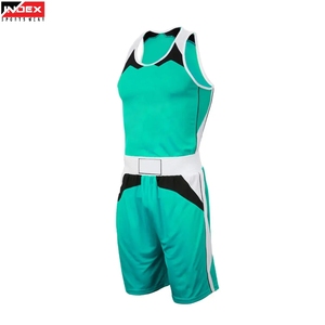 Uniforme de Boxeo con Logotipo Personalizado, Conjunto de Jersey y Pantalones Cortos Sublimados para Hombre, para Entrenamiento y Competencia - Product Image 1