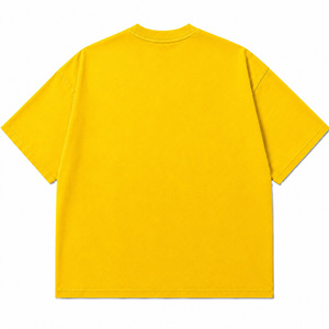 Camiseta Extra Grande Amarilla Personalizada con Pedrería |   Camiseta gótica con estampado de cristales brillantes |   Camiseta de Moda Urbana Unisex al por Mayor - Product Image 2