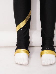 6-16 Trẻ Em Cô Gái Ice Hình Trượt Băng Thể Dục Hiệu Suất Trang Phục Sọc Quần Nhịp Điệu Thể Dục Nhào lộn Khiêu Vũ - Product Image 4