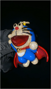 จี้สร้อยคอฮิปฮอป 3 มิติ แบบสั่งทำพิเศษ ผ่านการทดสอบ VVS ประดับเพชรโมอิสซาไนต์ เงินแท้ เครื่องประดับคุณภาพสูงสำหรับผู้ชาย จี้เคลือบเงา - Product Image 3