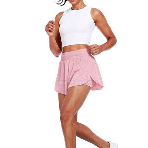 Pantalones cortos elegantes para correr para mujer con cintura elástica, ideales para correr, hacer ejercicio, yoga, entrenamiento físico o ejercicio - Product Image 6