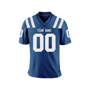Maillot de football personnalisé blanc à col en V, nom de l'équipe sublimé, 00, maille respirante, vêtements pour hommes adultes, toutes saisons - Product Image 4