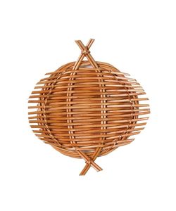 Handmade Wicker Appetizer Tray for Serving Snacks Fruits Bread Tea Coffee <b>Table</b> Kitchen Dining Home Decor <b>Basket</b> - Product Image 1