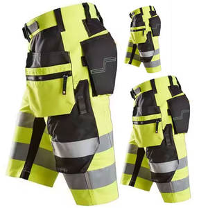 Pantalones Cortos de Trabajo de Verano para Hombre, Transpirables, Impermeables, Reflectantes de Alta Visibilidad, con Cordones, Estilo Hip Hop, Más Vendidos - Product Image 6