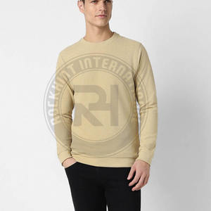 Sudadera de algodón grueso de cuello redondo, estilo holgado, para streetwear, suave, lisa, para jogging, de fabricante - Product Image 4