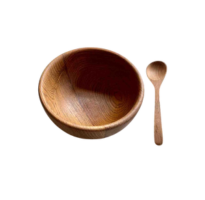 New Look Handmade Wooden Bowls Minimalist Design Uncoated Wood Handicraft For Food Serving Gifting Dining Table Salad Fruit Bowl - Product Image 5