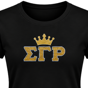 Camiseta Personalizada para Mujer de Sigma Gamma Rho, con Logotipo de la Hermandad Griega, Manga Corta, Cuello Redondo, Algodón Informal, Venta al Por Mayor - Product Image 3