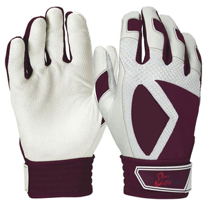 Gants de frappeur de baseball en cuir durables, à doigts complets, respirants, légers, écologiques, confortables, ambidextres, personnalisables - Product Image 1