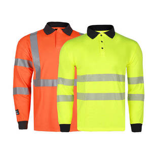 Best Selling Workwear Top Quality Safety Construction <b>Polo</b> Shirt Polyester High Visibility Reflective T-shirt - Product Image 6