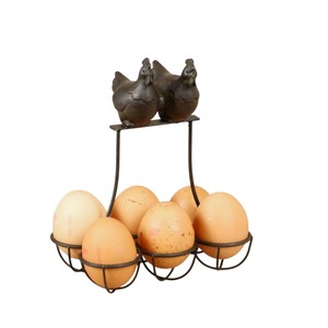 Vintage Hen Shaped <b>Egg</b> <b>Basket</b> Organizer Metal Wire <b>Egg</b> Holder For Home Decor Kitchen Storage Rack For Fresh <b>Eggs</b> & Fruits - Product Image 5