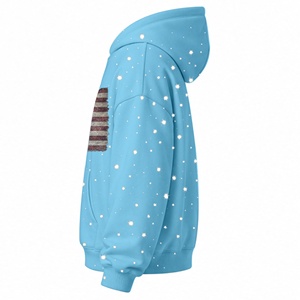 Sudadera con Capucha HC AURA para Hombre, Invierno, Calidad Premium, Estilo Urbano, Hombros Caídos, Forrada, Color Azul, Algodón/Poliéster, Nuevo Diseño - Product Image 6