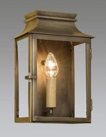 Lanterna da Parete Antica Nera Rustica e in Ottone Dorato – Lampada da Parete Vintage in Ottone per Esterni, Giardino, Hotel e Arredamento Casa