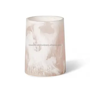 Excelente jarrón de resina amarillo claro de estilo moderno personalizado maceta decorativa para el hogar de alta calidad flor de tamaño de forma personalizada - Product Image 3