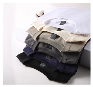 T-shirt personnalisé pour homme, 100% coton, qualité luxe, col rond côtelé, épaules tombantes, streetwear, t-shirt oversize pour homme - Product Image 5