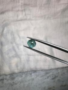 Pierre précieuse naturelle verte de 1,15 carat, taille octogonale à facettes, pierre de bijouterie en vrac, gemme fine en gros pour bague et pendentif - Product Image 2