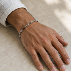 Pulsera de Cadena de Oro de 14k con Diamantes Corte Princesa y Cierre de Langosta, Acabado Pulido para Pedidos Personalizados al por Mayor - Product Image 4