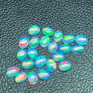 Qualité AAA Cabochons ovales opale éthiopienne naturelle 8x10mm les plus vendus Pierres précieuses en vrac au coût d'usine du fabricant indien - Product Image 3