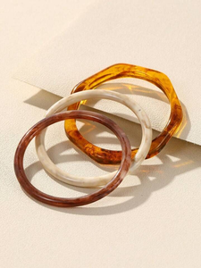 Bracelets en résine faits à la main, design indien, écologiques, tendance, avec design personnalisé - Cadeau de mariage - Product Image 5