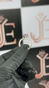 Bague Cœur Amour Éternel en Argent Sterling 925 Original, Bijoux Moissanite Solide, Bagues de Fiançailles pour Femmes à Prix de Gros - Product Image 3