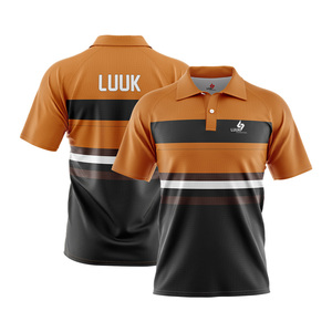 Chemise polo personnalisée, écologique, anti-rides, de haute qualité, mélange de polyester et de coton, logo personnalisé sur le devant, chemises décontractées pour hommes - Product Image 1