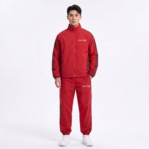 Ensemble de survêtement de sport personnalisé : pantalon de jogging et coupe-vent en nylon, ensemble de survêtement de course tissé - Product Image 2