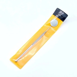 1pc Ergonomic Manual Stainless Steel Dentist <b>Clean</b> Tools Dental Mirror Double Probe Tweezers Tooth Cleaner Probe <b>Scraper</b> Pick - Product Image 2