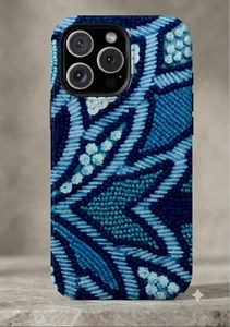 Étui de téléphone portable classique en satin écologique avec perles de cristal, antichoc, avec cordon et accessoire pour sac à dos - Product Image 3