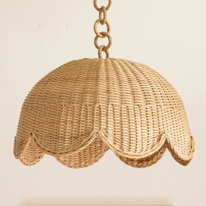 Children night <b>light</b> rattan lighting <b>pendant</b> shade cheapest price eco friendly fiber lampshade - Product Image 6