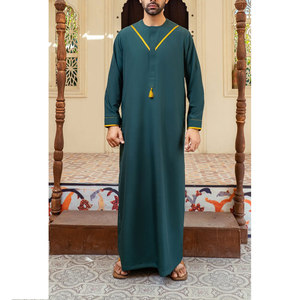 <b>Men</b> Juba Modest Long Sleeve Traditional Clothing Soft Fabric Relaxed Fit Islamic Outfit For Prayer And Community Events - Product Image 3