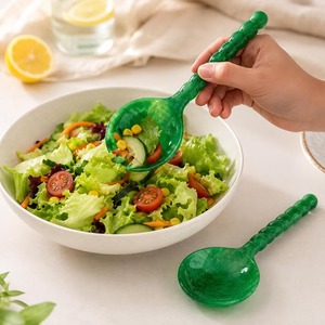 Juego de Servidores de Ensalada de Resina Hechos a Mano, Diseño Artístico Moderno, Diseños Personalizados, Aptos para Lavavajillas, Microondas y Horno, Color Personalizable - Product Image 2