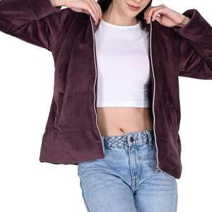 High Quality Lightweight Women's <b>Velvet</b> Hoodies In Low MOQ New Stylish Casual Wear Women <b>Velvet</b> <b>Hoodie</b> for Women - Product Image 4