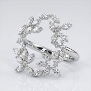 Anillo de Compromiso con 3 Diamantes Ovalados de 2.17Ct, Corte Ovalado, Color D-VVS2, Certificado IGI, Diamantes Cultivados en Laboratorio, Color Rosa, Anillo de Diamantes Ovalados Past Present Future - Product Image 2