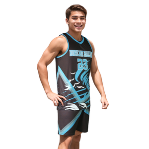 ชุดยูนิฟอร์มบาสเก็ตบอลเยาวชน ชุดเสื้อเจอร์ซีย์บาสเก็ตบอลพิมพ์ลายแบบ Sublimation กางเกงขาสั้นตาข่ายระบายอากาศ แห้งเร็ว ชุดฝึกซ้อมทีม - Product Image 1