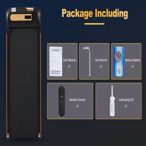 2.5HP Wood Grain Walking Treadmill for Home Office Under Desk Incline 0.5-4MPH 300LBS Capacity 4MPH Speed 300LBS Capacity - Product Image 4