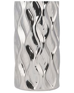 Florero Moderno de Metal Plateado con Diseño Calado, Alto, con Diseño de Rejilla, Hecho a Mano, Centro de Mesa para Decoración del Hogar, Hotel o Boda - Product Image 5