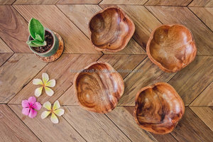 KISWAH CRAFT Bols en bois naturel poli faits à la main, style Wabi Sabi, écologiques, pour servir les aliments et offrir en cadeau lors de fêtes - Product Image 5