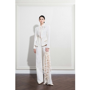 Conjunto de Pantalones para Mujer en Oferta, Pantalones NOIR RELAXED Elegantes de Color Sólido, 61% Rayón, 39% Algodón, Hechos en Vietnam - Product Image 5