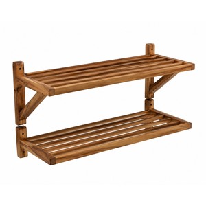 Séchoir à linge mural en bois d'acacia, vente en gros |   Meubles de buanderie artisanaux - Product Image 1