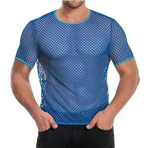 Camiseta de Malla Transparente de Alta Calidad Premium, Ajustada, para Gimnasio, Fitness y Entrenamiento - Product Image 1