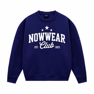 NOWWEAR เสื้อสเวตเชิ้ตคอกลมสีน้ำตาลสำหรับผู้หญิงพิมพ์ลายตัวอักษรสวมใส่สบายๆในฤดูใบไม้ร่วงผ้าถักผ้าฝ้าย 100% - Product Image 3