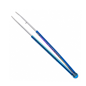 Pinces microchirurgicales en titane droites à pointe fine, légères et de précision pour la chirurgie ophtalmique, neurochirurgicale et microchirurgicale - Product Image 4