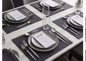 Ensemble de couverts à tête ronde finition mate avec manche en résine blanche – Vaisselle élégante pour la salle à manger moderne, la cuisine, les mariages et les fêtes - Product Image 2