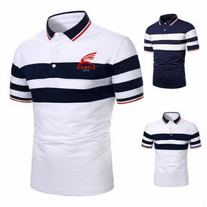 Nueva camiseta de verano de alta calidad para hombre, con estampado de lujo, logotipo bordado en algodón, talla grande, servicio OEM. - Product Image 1