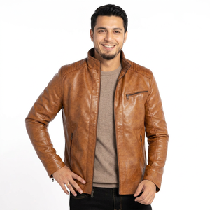 Durable High Street Fashion Casual <b>Winter</b> <b>Leather</b> <b>Jackets</b> for Men Women Stylish Warm Stand Collar Multi-Designs <b>jacket</b> for men - Product Image 6