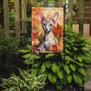 Multicolor Cornish Rex Cat Fall Leaves Artistic <b>Garden</b> <b>Flag</b> for Patio Yard Decorative Mailbox <b>Flag</b> Banner for Flower Beds <b>Garden</b> - Product Image 2